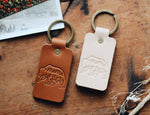 Mama Bear Double Sided Leather Keychain