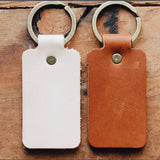 Take More Detours Double Sided Leather Keychain