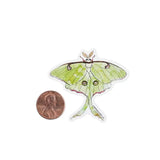 Luna Moth Eco-Sticker