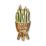 Crazy Plant Lady Enamel Pin