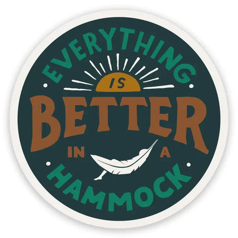 Everything Is Better In A Hammock Sticker