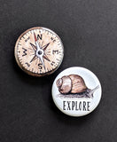 Explore Pinback Buttons (Twig & Moth)