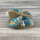 Fall Pine Floral Moccasins