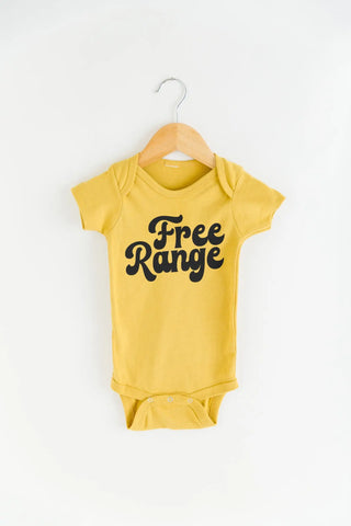 Free Range Organic Onesie - Mustard