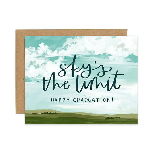 "Sky's the Limit" Graduation Sky Greeting Card