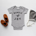 Gray Bundle Of Joy Baby Bodysuit Onesie