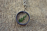 Green Fern Leaf Necklace