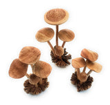 Hand Carved Wooden Mushroom