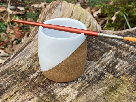 Handmade Ceramic Paint Water Cup, Rinse Cup, Watercolor Art