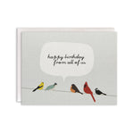 Happy Birthday Birds on a Wire Card