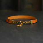 I See Strength in You - Brown or Metallic Rose Gold Leather Bracelet