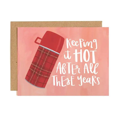 "Keeping It Hot" Thermos Valentine Greeting Card