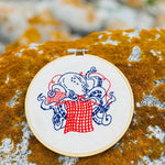 Knitting Octopus Embroidery Kit