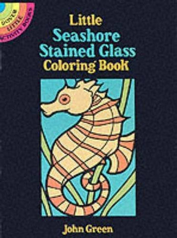 Little Seashore Stained Glass Dover Coloring Book