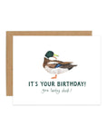 "It's Your Birthday You Lucky Duck" Birthday Card