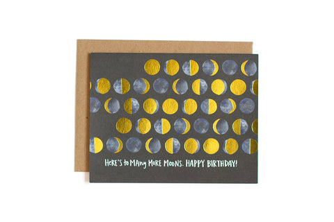 "Many Moons" Birthday Card