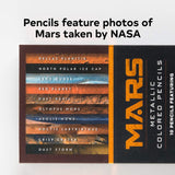 Mars Metallic Colored Pencils: 10 Pencils Featuring Photos from NASA