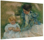 Mother Playing with Child, 1987, Mary Cassatt Canvas Art Print