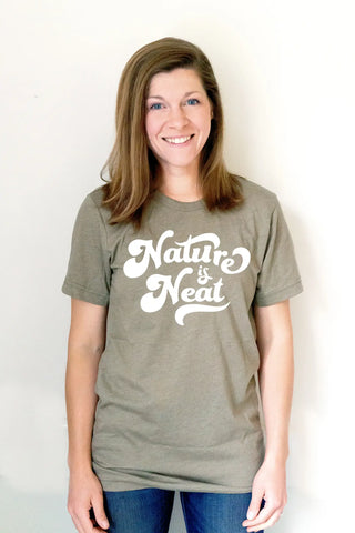 Nature is Neat Adult Shirt - Olive