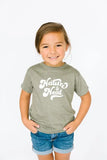 Nature is Neat Kids Shirt - Heather Olive