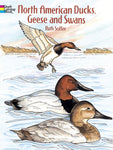 North American Ducks, Geese and Swans Dover Coloring Book
