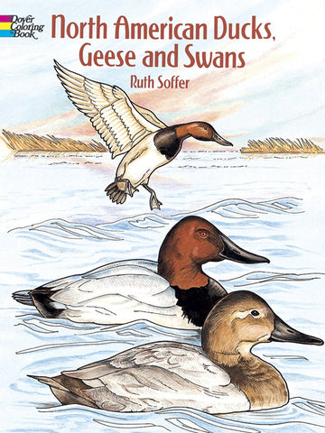 North American Ducks, Geese and Swans Dover Coloring Book