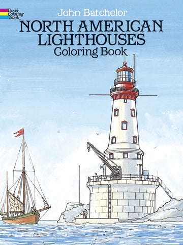 North American Lighthouses Dover Coloring Book