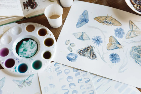 Paint with Coffee + Tea - Virtual Class and Art Kit