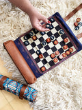 Pendleton Chess & Checkers Set: Travel-Ready Roll-Up Game