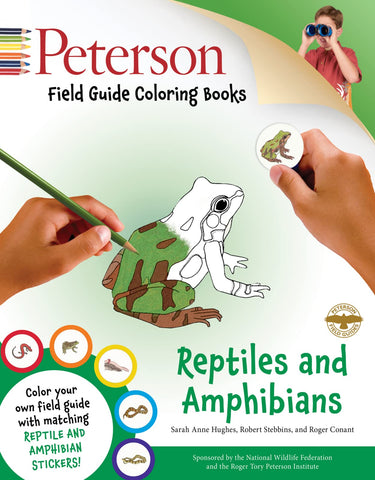 Peterson Field Guide Coloring Books: Reptiles and Amphibians (with Stickers)