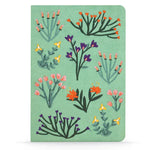 Petite Blooms Vegan Teal Embroidered Journal