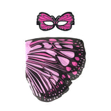 Pink Burst Butterfly Wings + Mask (Kids Cape Costume Set)