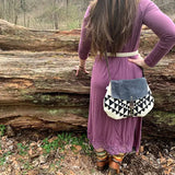 Satchel - Bowtie // Vegan Crossbody Bag - Orchid