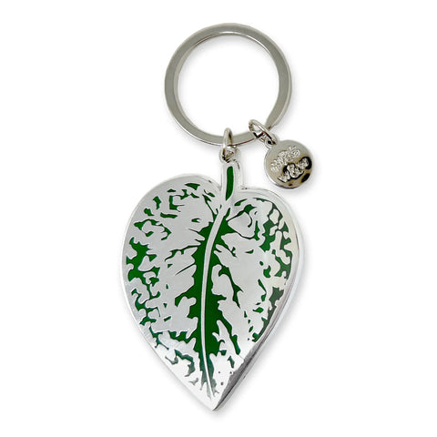 Scindapsus Pictus 'Exotica' Leaf Keychain