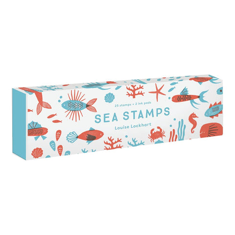 Sea Stamps: 25 Rubber Stamps and Two Ink Colors