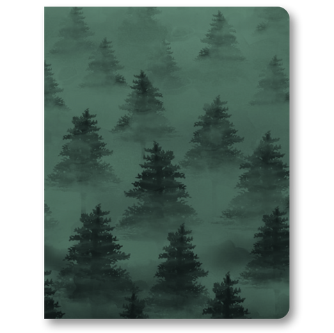 Silence of Nature Pines Medium Layflat Notebook