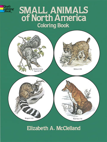Small Animals of North America Coloring Book (Dover)