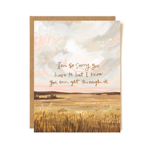So Sorry Landscape Greeting Card