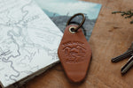 Take More Detours Leather Keychain