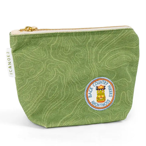 Topographic Canvas Pouch