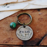 Vintage Roam Buffalo Nickel Keychain