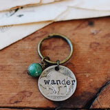 Vintage Wander Buffalo Nickel Keychain