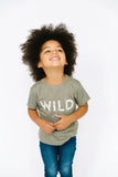 Wild Kids T- Shirt - Heather Olive