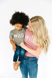 Wild Kids T- Shirt - Heather Olive