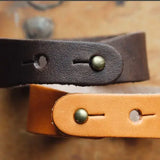 Wild & Free Stamped Leather Cuff Bracelet