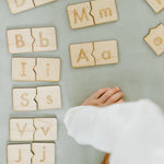 Wooden Alphabet Puzzle • Modern Letter Matching Kids Game