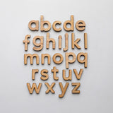 Wooden Alphabet Set • Montessori Movable Alphabet Set, Maple