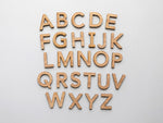 Wooden Uppercase Alphabet Set • Movable, Maple