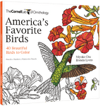America's Favorite Birds: 40 Beautiful Birds to Color (Cornell Lab of Ornithology)