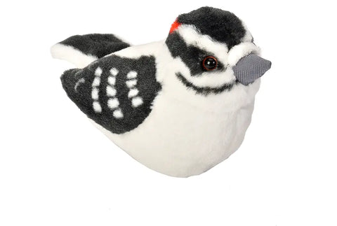Audubon II Downy Woodpecker Stuffed Animal - 5"